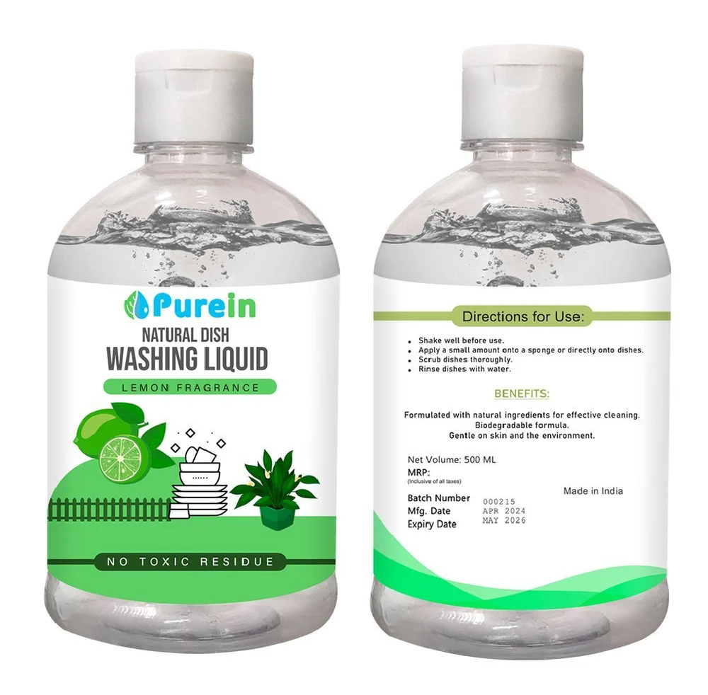 500ml Purein Natural Dish Washing Liquid